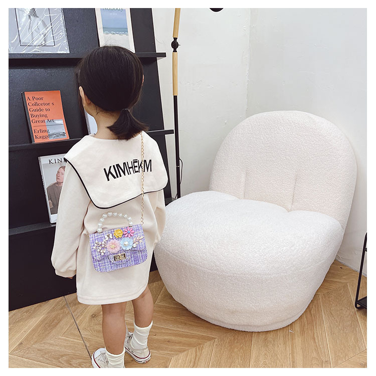 Children's One-shoulder Diagonal Bag Pearl Portable Coin Purse Bear Bow Cute Accessory Bag Wholesale display picture 49