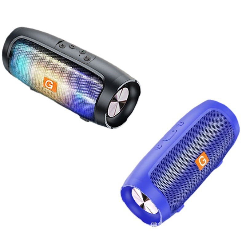 * The better the color light Bluetooth speaker dual speaker outdoor portable subwoofer home wireless radio small!