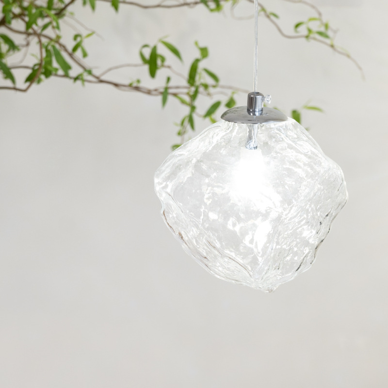 Nordic Minimalist Ice Block Chandelier Restaurant Pop-Up Art Creative Bedroom Bedside Lamp Corridor Hallway Entrance Decorative Lamp