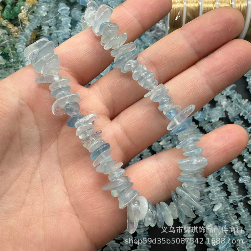 海宝青砕石不規則穴付きチェーンdiyアクセサリーアクセサリー半製品部品散珠量が大きい価格が優れている|undefined