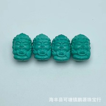 菱镁矿高仿绿松石精工雕刻释迦摩尼宝宝佛挂件挂饰复古网红时尚