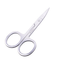 Beauty makeup tools stainless steel mirror eyebrow scissors, nose hair scissors, fishing line cross stitch scissors