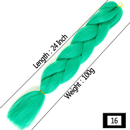 Peruca de comercio exterior gran trenza color gradiente africano gran trenza fibra química de alta temperatura seda trenza pelucina trenzada extensión de pelo