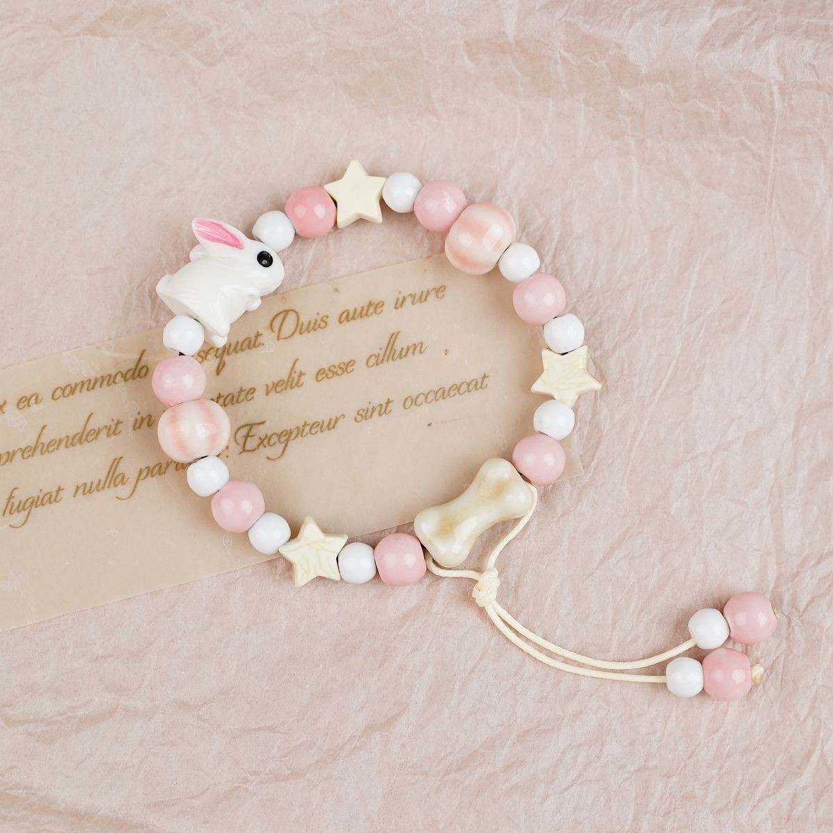 Jingdezhen pulsera de cerámica de verano mujer alta sensación galletas serie de gatos nicho diseño universal pulsera alta sensación