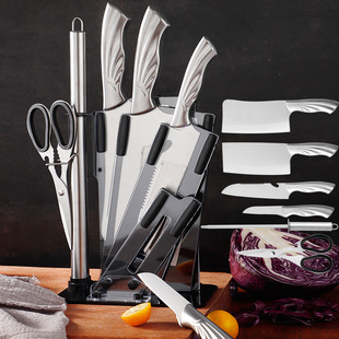 Knife, set stainless steel, 7 pieces, Birthday gift, (Physicals)