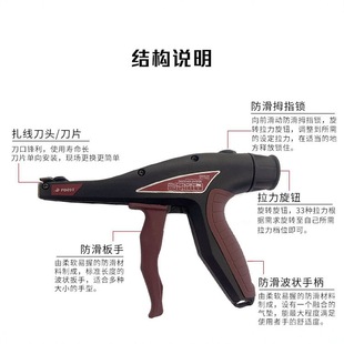 New Dennison Pd05T Cable Tie Gun Dannisom Pd05T New Cable Tie Tightening Pliers Wiring Harness Tool