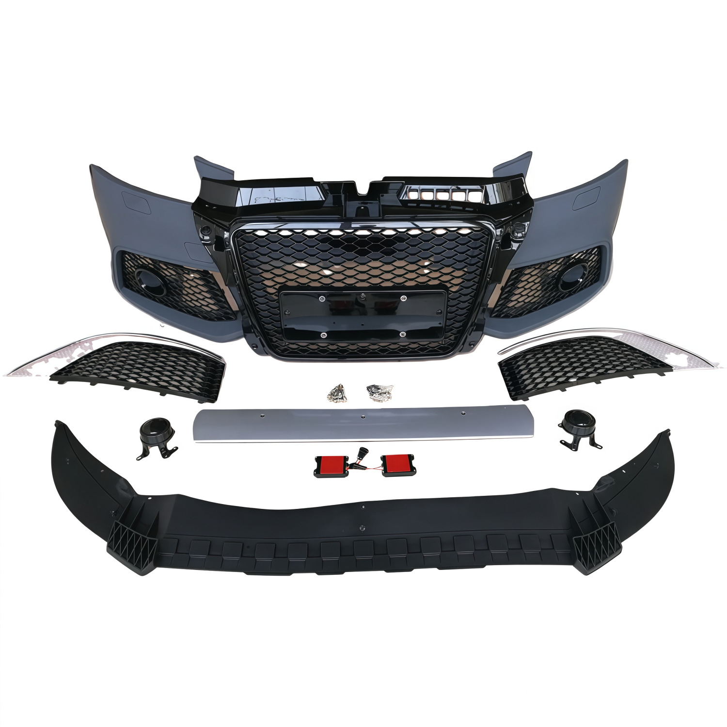 The Old Model from 09-12 Is Suitable for Audi A3 Modification and Upgrade to Rs3 Front Bumper with Large Surround Including Grille and Front Bumper