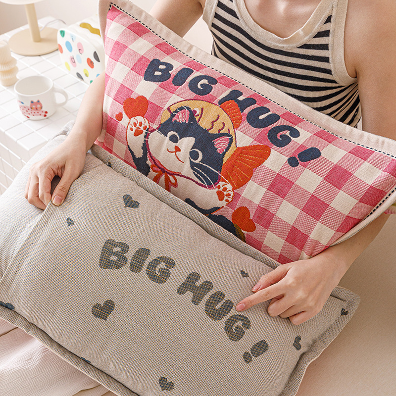 Funda de almohada para niños 100 funda interior de núcleo de almohada de algodón 40x60 funda protectora de almohada par de cuatro estaciones