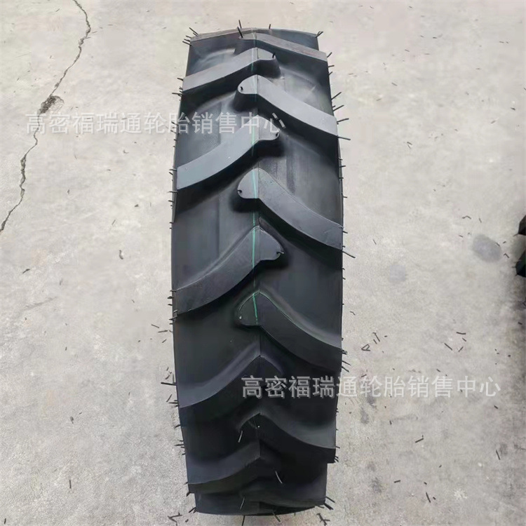 农用手扶拖拉机专用轮胎11.2-24加粗加深R-1人字花纹斜交充气轮胎