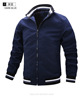 Men's casual jacket color sports stand collar stripe lapel Mens Fashion Jackets