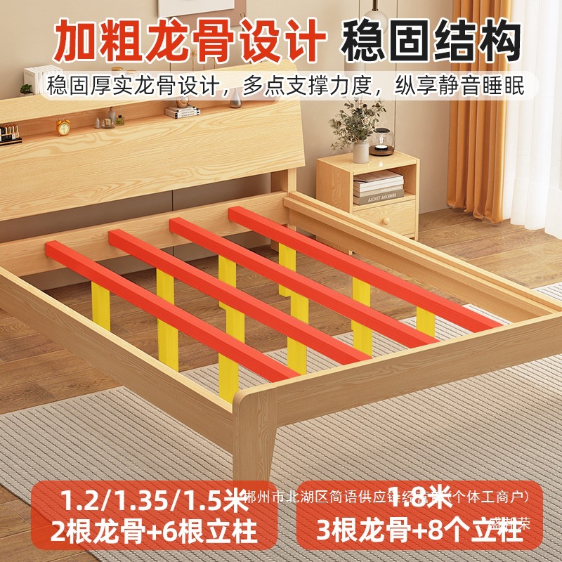 Fábrica directa moderna simple económica doméstica 1.2m marco de cama individual 1.5m cama doble 1.8m alquiler