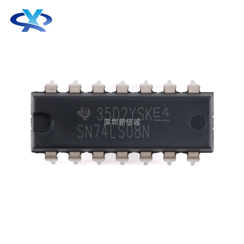 SN74LS08N PDIP-14 4通道 双输入 驱动强度双极与门 逻辑芯片