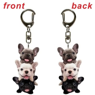 Cross-Border French Bulldog Backpack Pendant Keychain