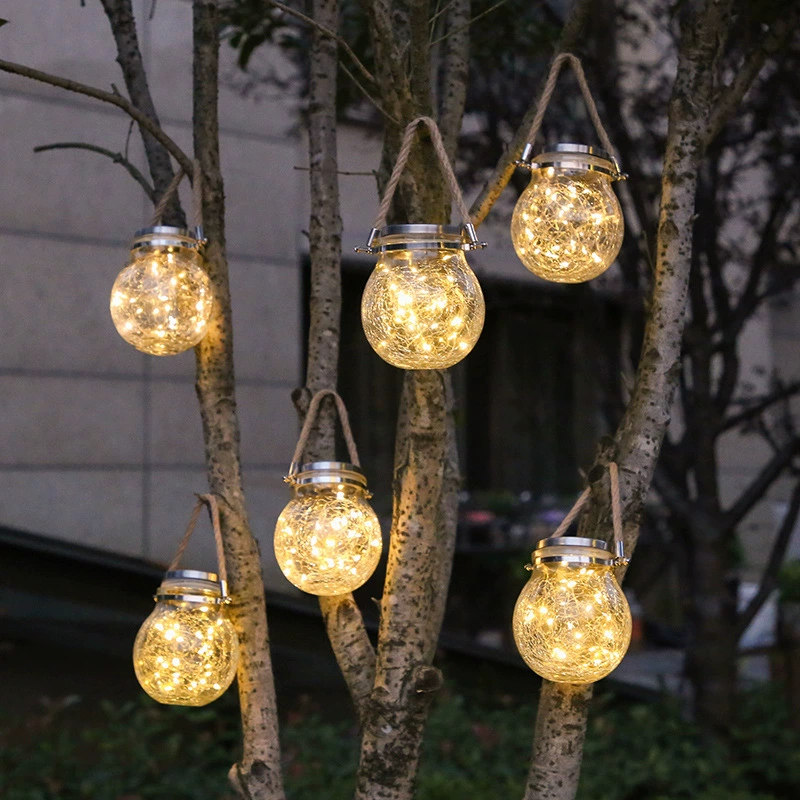 Garden Solar Sunlight Can Light 2025 New Park Courtyard Balcony Decoration Solar Crack Can Light Wholesale