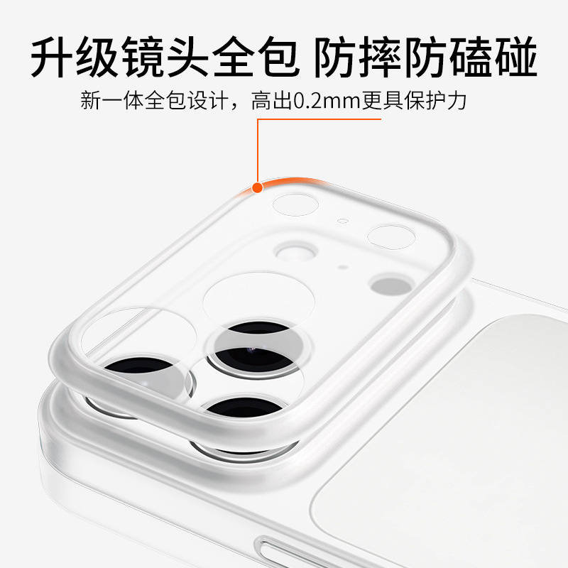 iPhone17Pro 超薄型輸入 PP 黄変しない Apple 15promax 携帯電話ケース 16e つや消し通気性に適しています|undefined