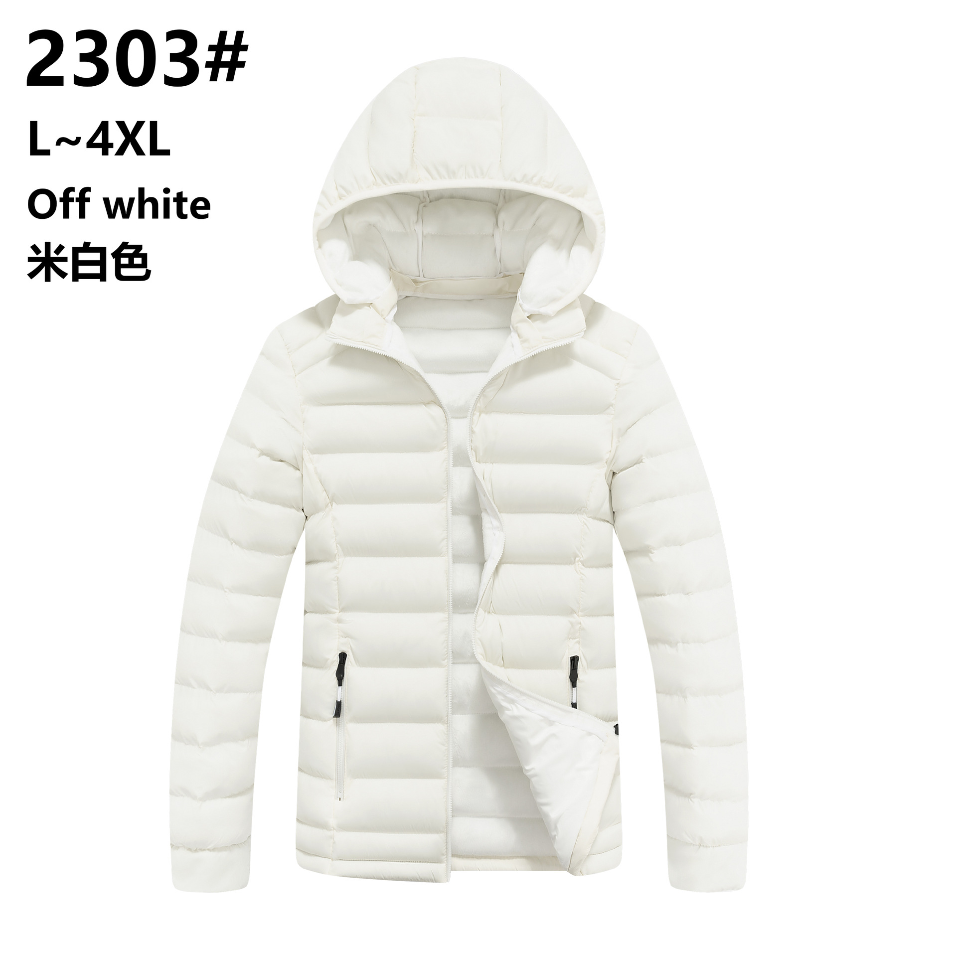 Abrigo de algodón acolchado de los hombres de otoño e invierno costilla abajo abrigo de algodón acolchado abrigo encapuchado invierno engrosado moda casual suelta algodón acolchado chaqueta al por mayor