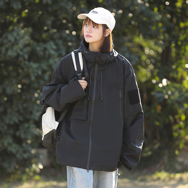 工場卸売 カップル用ジャケット メンズ機能性風作業服 アウトドア防水 秋服 レディースジャケット カップルアウトドア|undefined