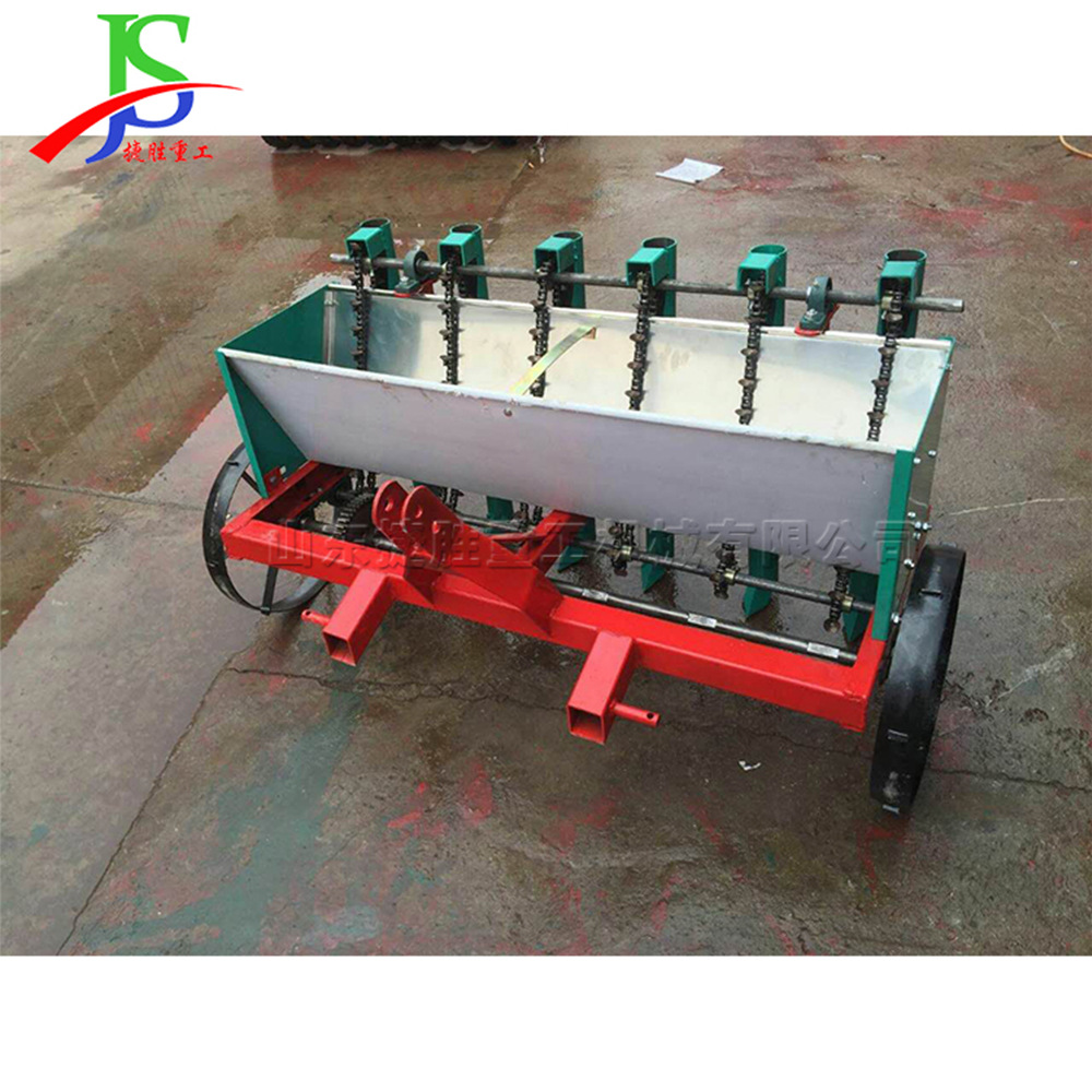 Siembra de ajo ajustable de gasolina plantación de ajo de colina plana pequeña máquina de plantación de ajo de alta velocidad tipo empuje manual image 4