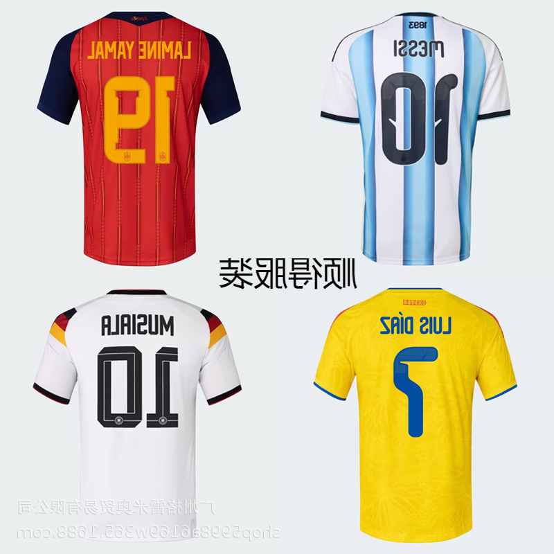2026 Usa-Canada-Mexico World Cup Jersey Collection Argentina Portugal Brazil Croatia France Football Jerseys