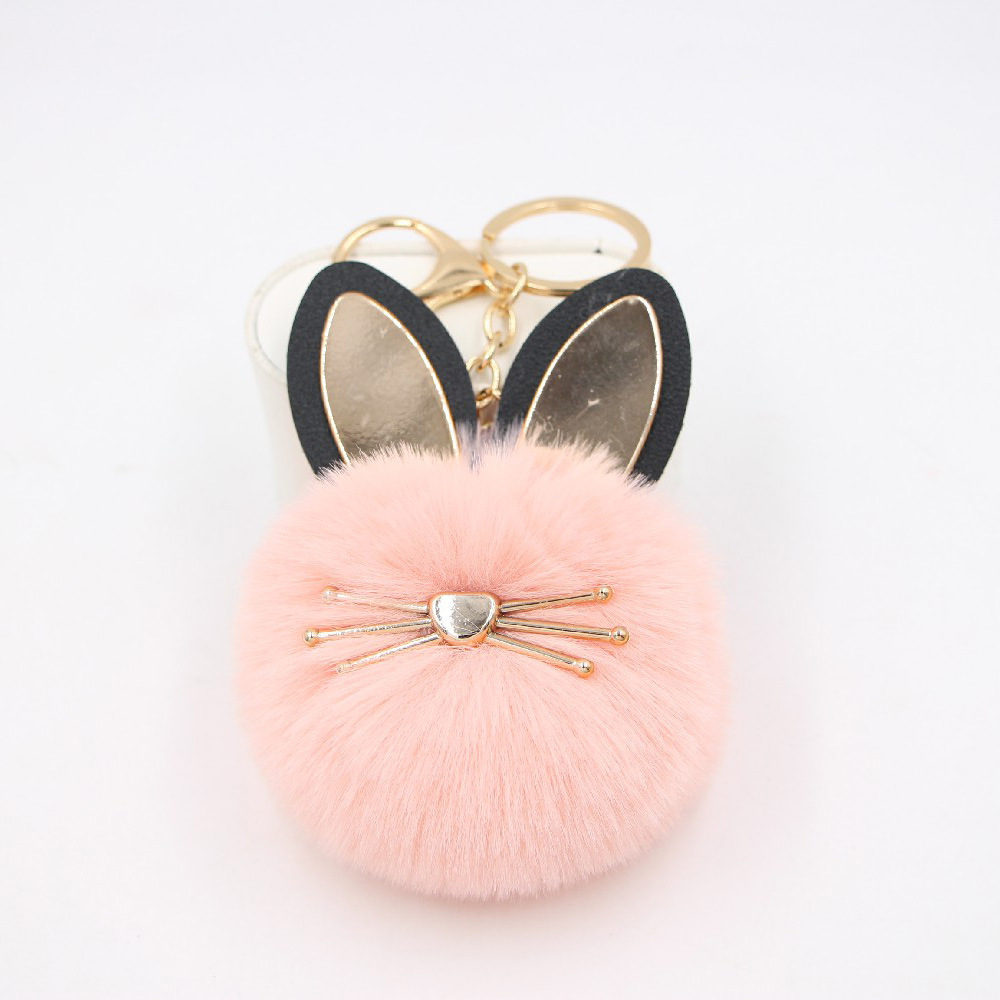 Cute Cat Imitation Wool Alloy Women's Keychain display picture 4