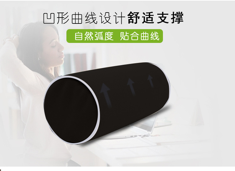 Car Memory Foam Cylindrical Headrest Car Seat Neck Guard Round Cervical Spine Neck Car Removable and Washable Universal Pillow