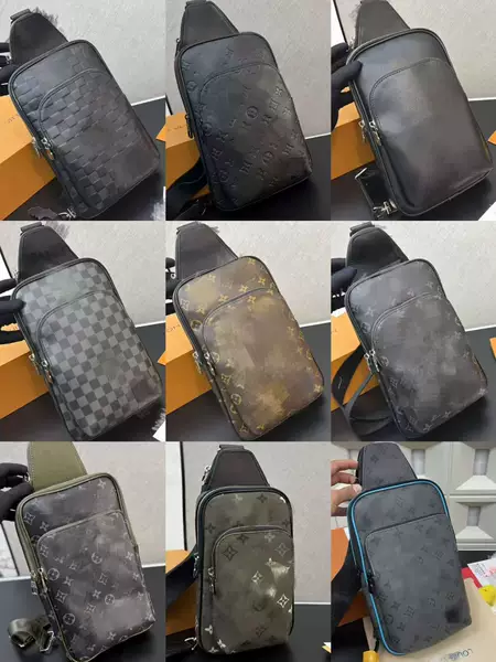 Lujia Laohua new men's chest bag, shoulder bag, crossbody bag, large capacity, fashionable trendy men's bag, wholesale, seamless design