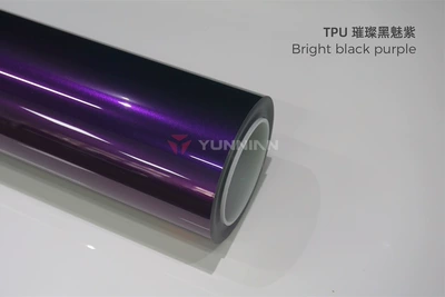 Auto Color Change Film Chameleon series glossy color change - tpu-brilliant-black-enchanting-purple-15215m