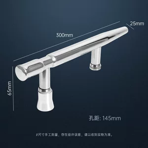 不锈钢平口单尖头门把手商用酒店家用浴室玻璃门把手推拉门框扶手