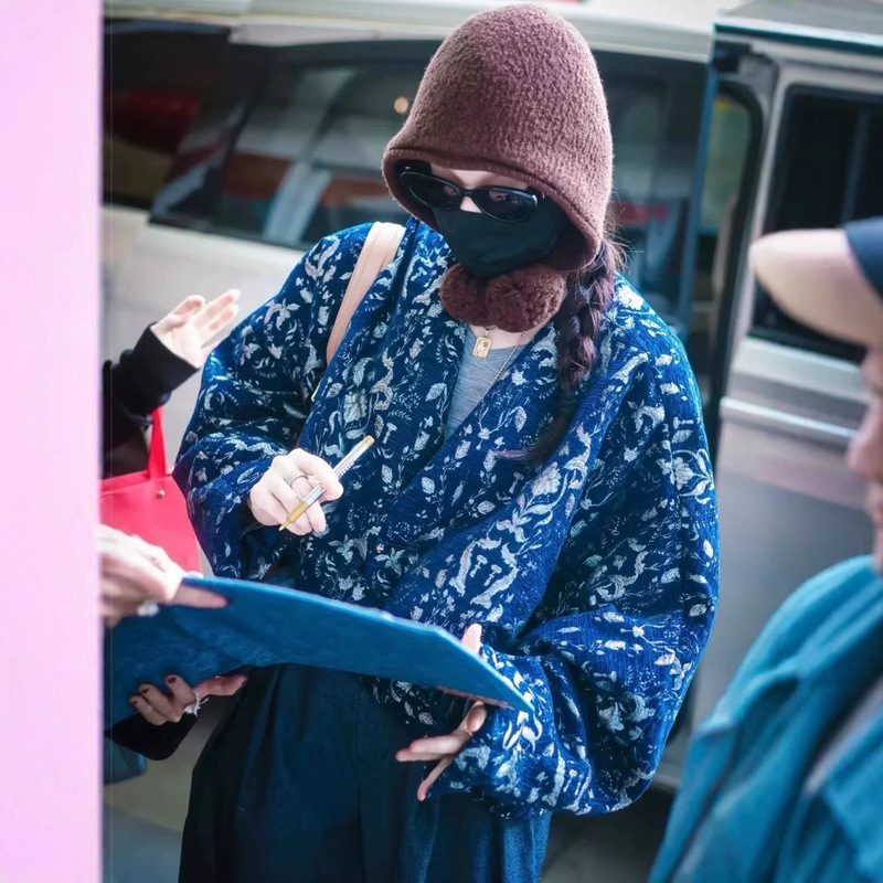 2025 New Chinese Style Loose Casual Retro regular Spring and Autumn Jacquard Button Short Top Jacket