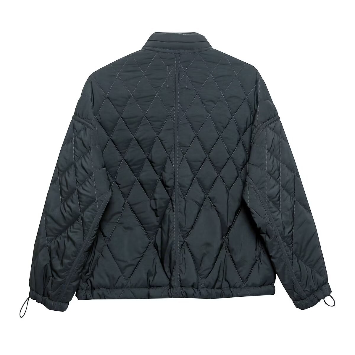 Abbigliamento donna autunno/inverno 2024 nuovo versatile colletto alto giacca in cotone con cappuccio pieghevole_voghion.com