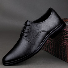 男鞋2025夏季新款高级感增高系带正式场合商务宴会西装尖头皮鞋男