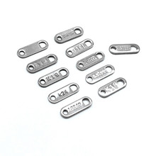 不锈钢双孔连接片 金色S.STEEL/K14字印尾牌 尾链吊牌DIY饰品配件