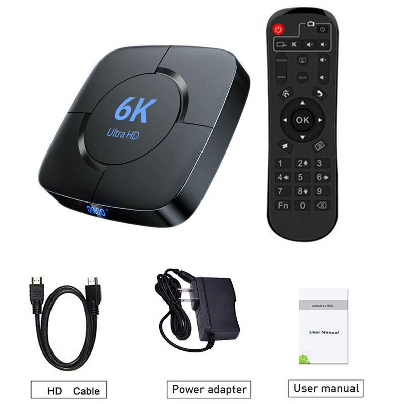6K набор - топ-бокс Allwinner H618 двойной WiFi Android12 Bluetooth HD 4ГБ/32ГБ