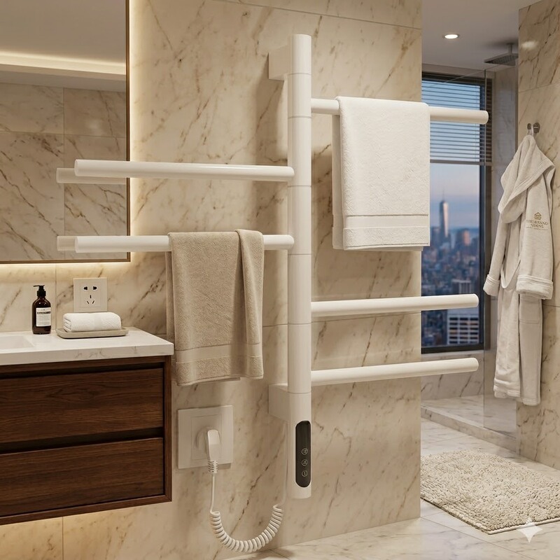 Cross-Border Supply of Electric Towel Dryers, Heated Towel Racks Suitable for Hotel Bathrooms, Rotating Electric Heated Towel Racks Factory Cross-Border Supply of Electric Towel Dryers, Heated Towel Racks Suitable for Hotel Bathrooms, Rotating Electric Heated Towel Racks Factory