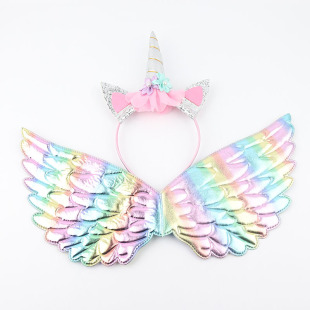 Ball performance props colorful wings butterfly wings elf wings angel wings headband unicorn wings