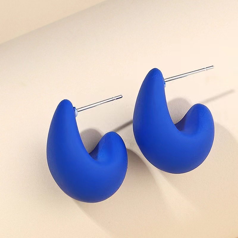 1 Pair Sweet Water Droplets Resin Ear Studs display picture 1