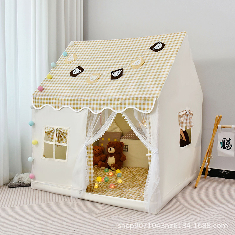 Children's tent indoor toy house for girls, baby sleeping in separate beds, playhouse, birthday gift for girls, princess castle