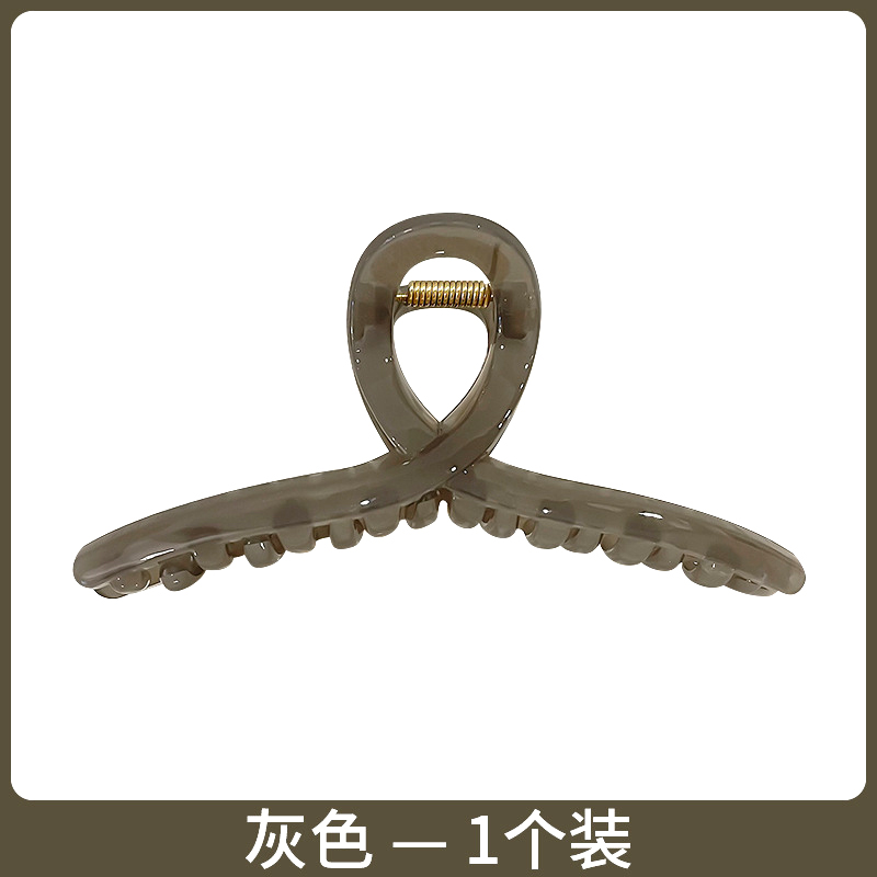 Elegante temperamento tocadillo de gran tamaño agarrar pinzas de cabello acrílico cabeza de mujer agarrar pinzas de cabello nuevo verano