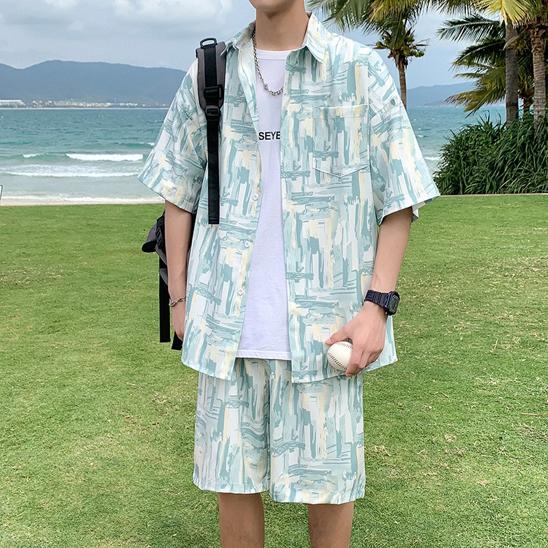 TZ076 비치 슈트 그린