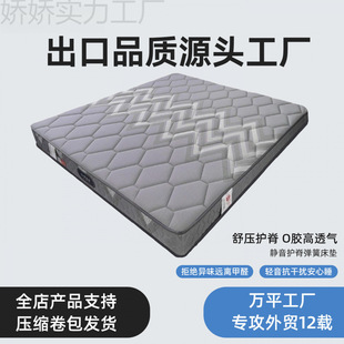 酒店床墊家用卧室公寓乳膠獨立彈簧床墊席夢思軟硬兩用外貿床墊