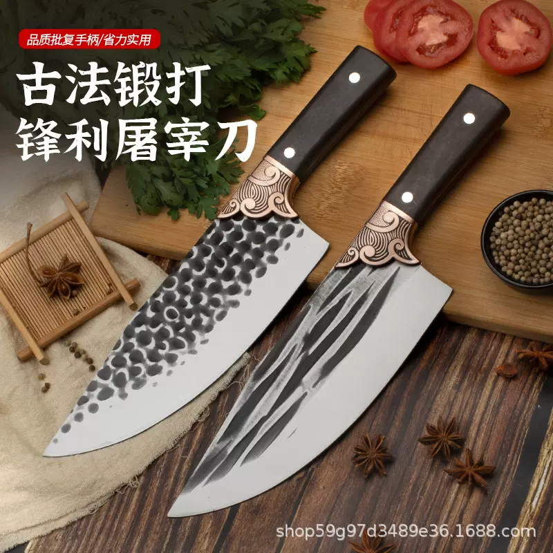 锻打杀猪刀专用尖刀宰羊切肉刀切菜刀屠宰刀卖肉猪肉刀阳江刀厂家