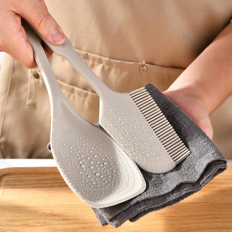 Cross-Border Silicone Two-In-One Scraper and Oil Brush, Kitchen Silicone Dual-Purpose Spatula, Baking Scraper, Cake Cream Spreader