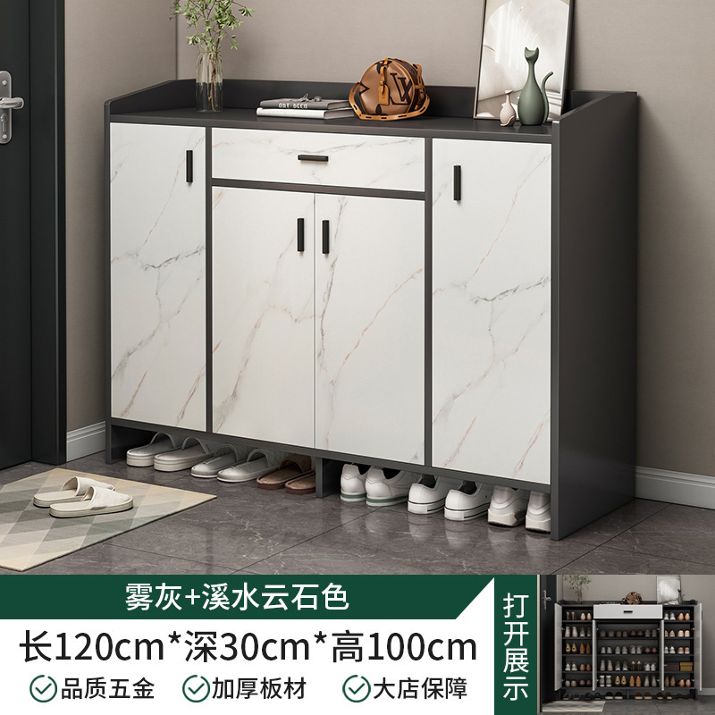 Gabinete de zapatos de puerta doméstica nuevo modelo 2024 explosivo corredor exterior de entrada en el armario de entrada integral de almacenamiento económico de zapatos estante