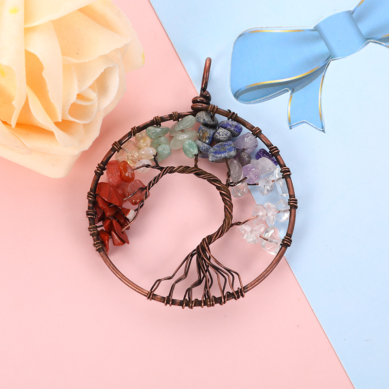 16g Weight Pendant Jewelry Making Type 50mm Jewelry Making Size DIY Jewelry Accessories Classification 1 Piece Quantity Artificial Crystal Material Life Tree Pattern Plating Design Chinoiserie, Classic Style, Artistic Style 1 Piece 50mm Artificial Crystal Life Tree Pendant 2
