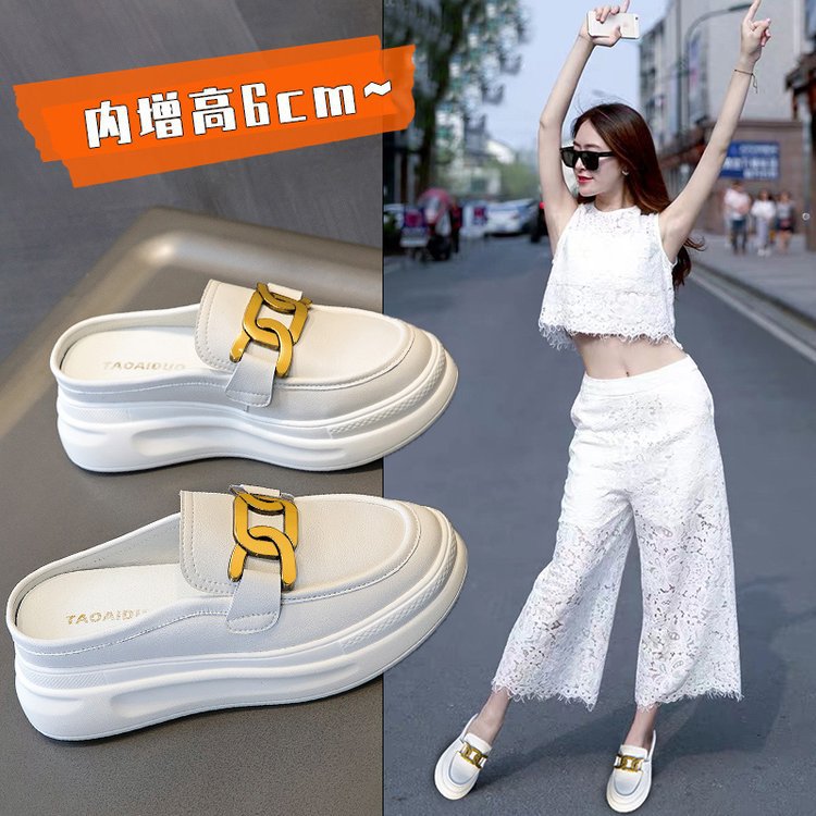 Lazy Baotou Half Slippers Women's Spring...