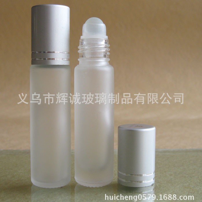 批发10ML滚珠瓶透明蒙砂滚珠香水瓶分装玻璃空瓶子样品护肤现货