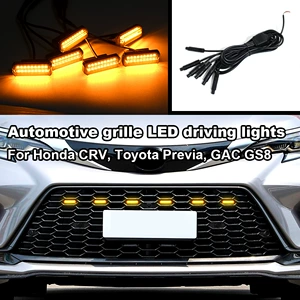 Avtomobil barmaqlığına bərkidilən kiçik sarı LED işıq, SUV pikap ofroudu üçün universal