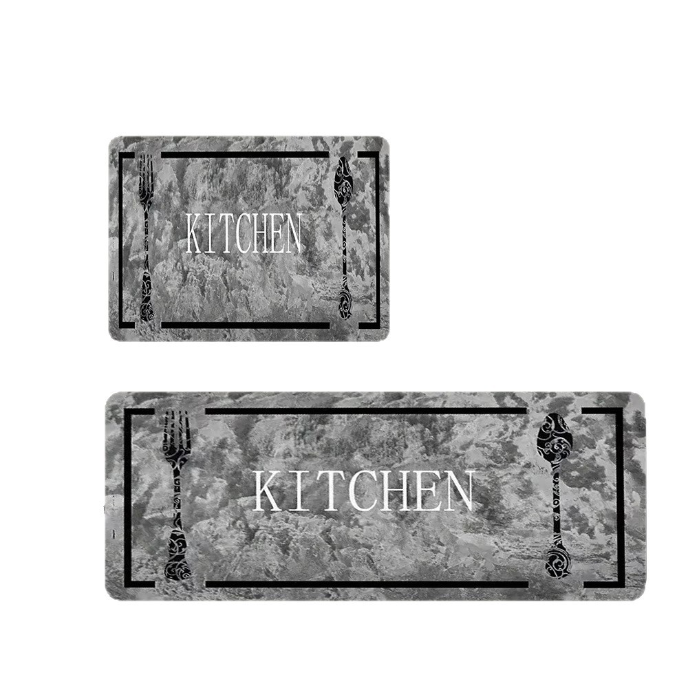 Amazon transfronterizo alfombra de restaurante anti-deslizante retro americana resistente a la suciedad absorción de agua absorción de aceite alfombra de cocina