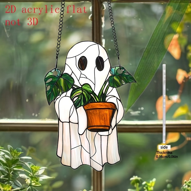 2D フラットライトキャッチャー - アクリルウィンドウトリム 1 個、ゴシックスタイルのハロウィーンお化け屋敷の装飾、家庭用|undefined