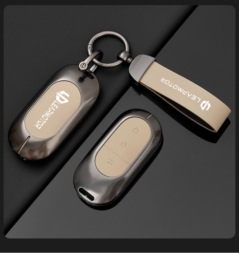 Suitable for 2024 Leapmotor C11 key case for women, C01 for men, T03 special high-end shell buckle car modification decorative accessories